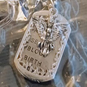 2 Bundle  Set Necklace, Angle Pin